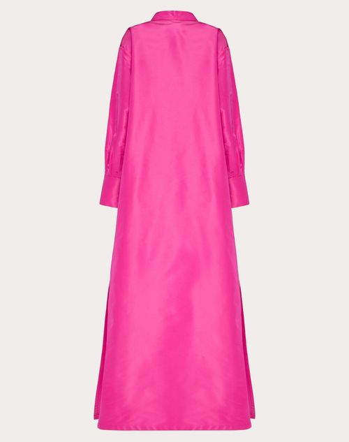 Valentino - Robe Chemise De Soirée En Faille - Pink Pp - Femme - Robes De Soirée