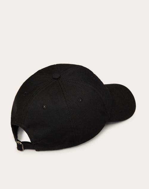 Valentino Garavani Vlogo Signature Baseball Cap Man Black 57