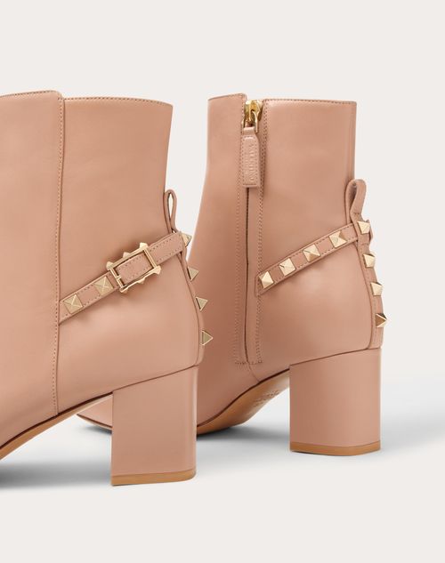 Valentino Garavani - Rockstud Nappa Ankle Boot 60mm - Rose Cannelle - Woman - Boots