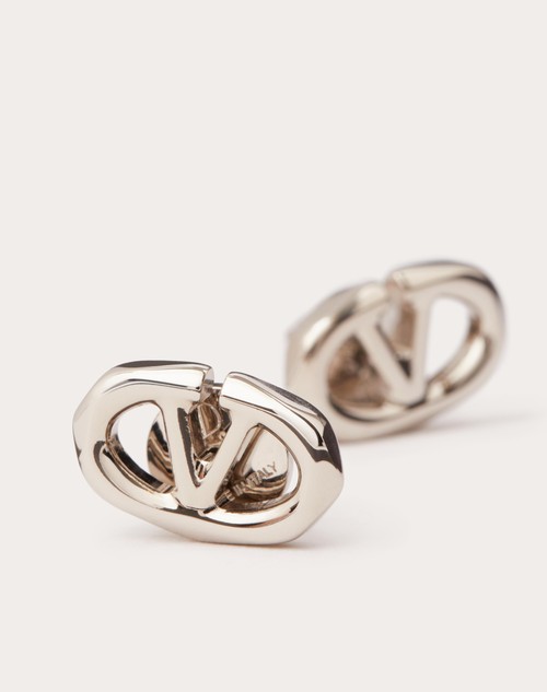 Valentino Garavani Silver VLogo Boldies Earrings