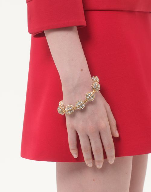 Valentino Garavani - Poetique Des Gouttes Metal And Swarovski® Crystal Bracelet - Gold/crystal - Woman - Fashion Jewelry