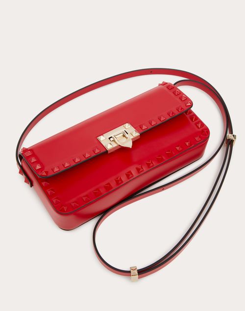 Valentino Rockstud red studded messenger bag