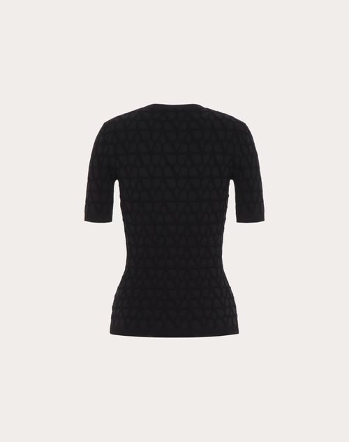 Valentino - Toile Iconographe Stretched Viscose Sweater - Black - Woman - Knitwear