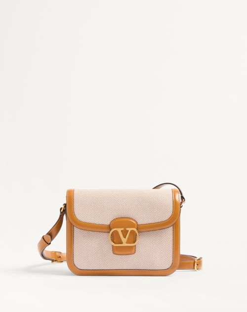 Valentino Garavani - Sac Porté Épaule Valentino Garavani 9to5 En Toile - Beige - Femme - Sacs Porté Épaule