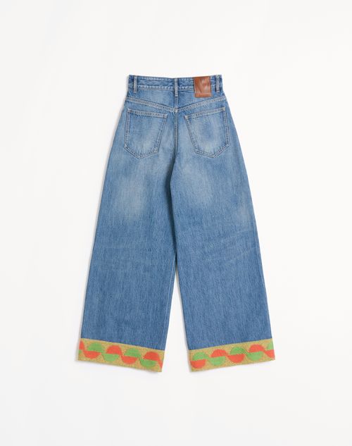 Valentino - Denim Pants - Denim - Woman - Denim