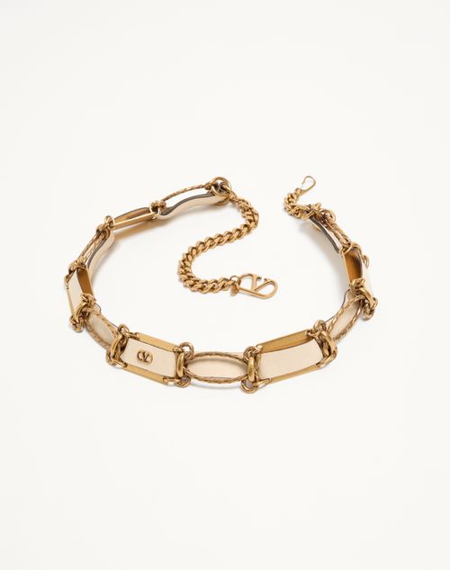 Valentino Garavani - Vlogo Signature Chain Belt - Butter - Woman - Belts
