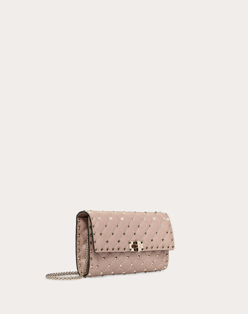 Rockstud Spike Nappa Leather Crossbody Clutch - Nero main image 1
