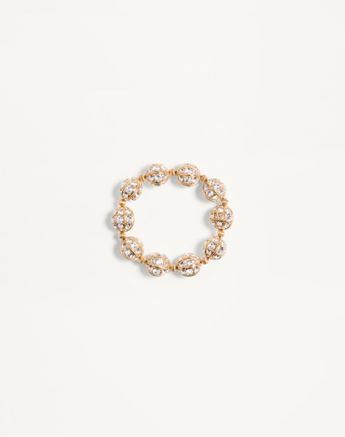 Valentino Garavani - Poetique Des Gouttes Metal And Swarovski® Crystal Bracelet - Gold/crystal - Woman - Fashion Jewelry