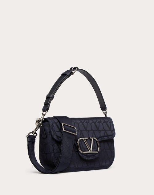 Valentino Garavani - Toile Iconographe Shoulder Bag In Technical Fabric - Marine - Man - Bags