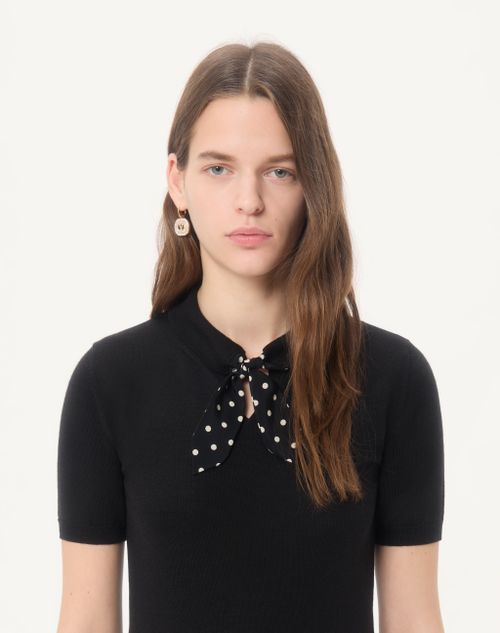 Valentino - Knit Top - Black - Woman - Knitwear