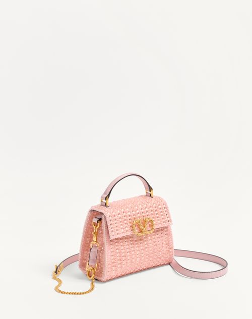 Valentino Garavani Vsling Mini Embroidered Handbag With Valentino Garavani Vsling Mini Embroidered Handbag With