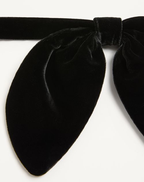 Valentino Garavani - Valentie Velvet Bow Tie - Black - Man - Accessories