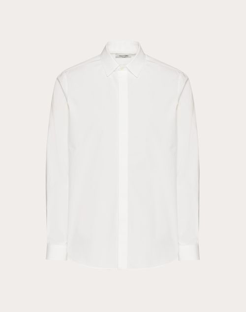 Valentino - Cotton Shirt - White - Man - Shirts