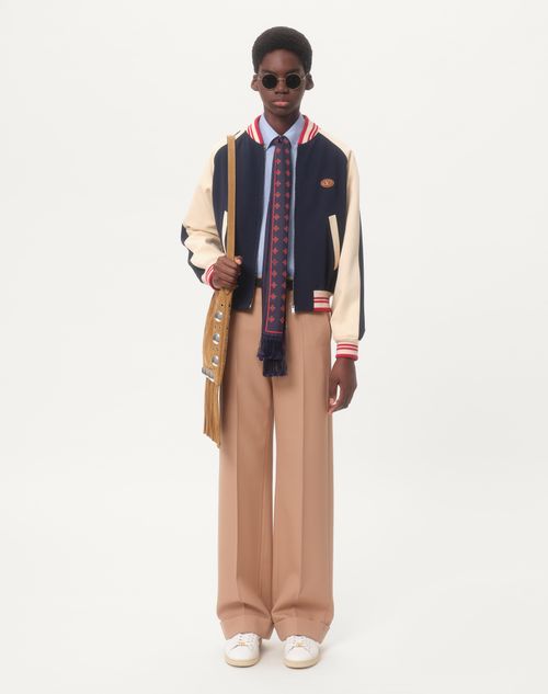 Valentino - Wool Trousers - Camel - Man - Apparel