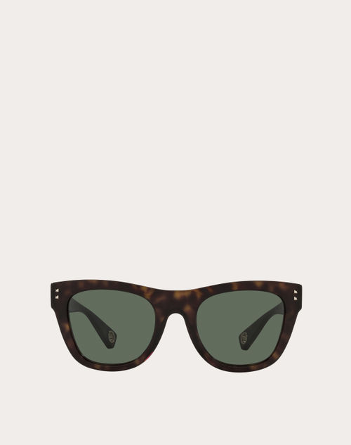 Valentino - Squared Acetate Frames - Green - Man - Eyewear
