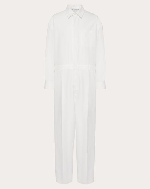 Valentino - Cotton Tracksuit - White - Man - Outerwear