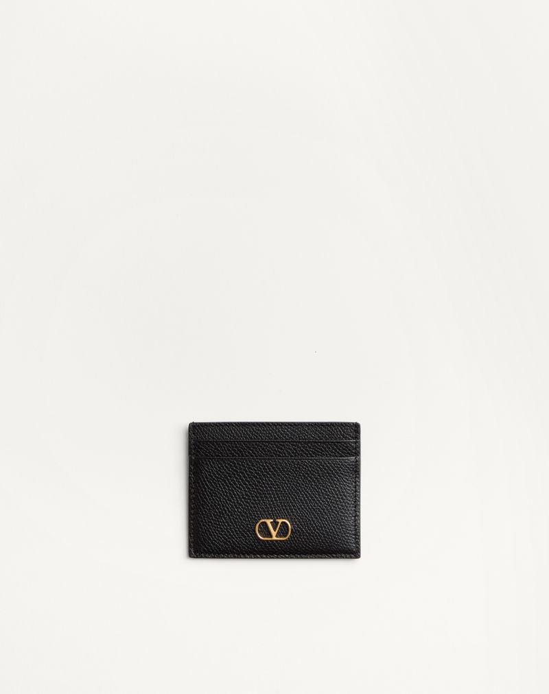 VALENTINO Vロゴ シグネチャー グレインカーフスキン カードホルダー