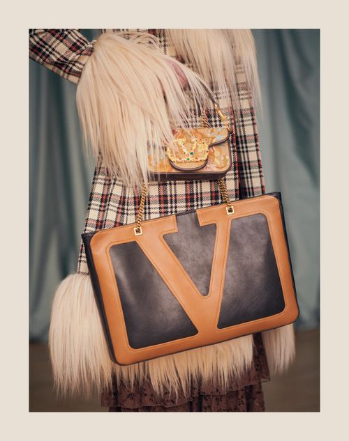Valentino Garavani Locò Small Shoulder Bag Embroidered With Valentino Garavani Locò Small Shoulder Bag Embroidered With