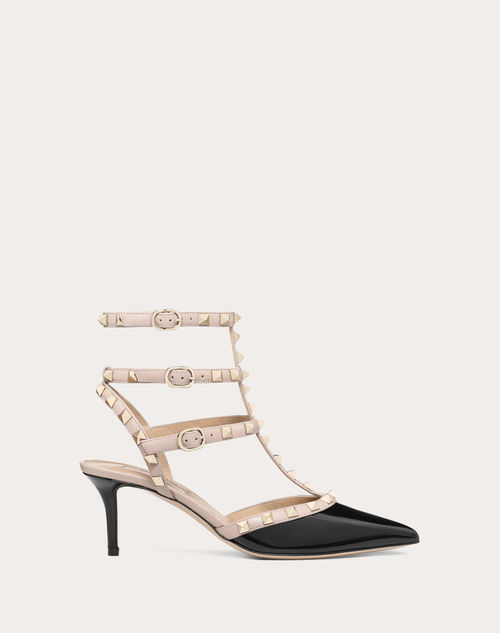 Valentino Garavani - Salones Rockstud Con Tiras Y Tacón De 65 Mm - Poudre - Mujer - Salones