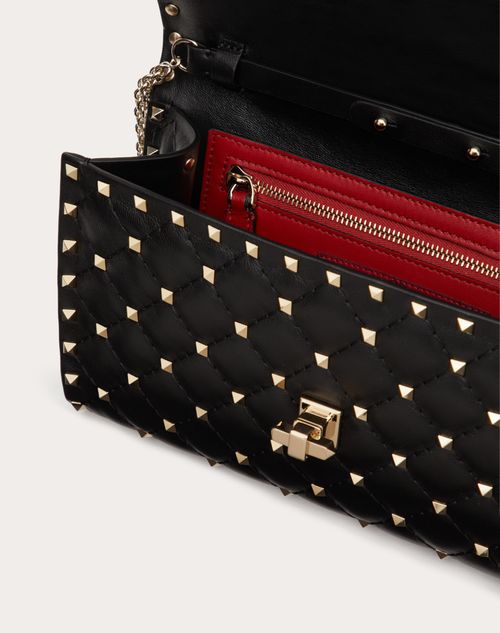 Medium Nappa Rockstud Spike Bag for Woman in Morning Dew