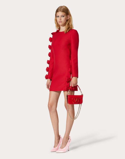Valentino - Vestido Corto De Crepe Couture - Rojo - Mujer - Shelf - W Pap - Urban Riviera W2