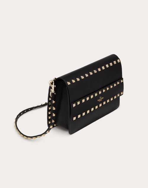 Valentino Poudre Grainy Leather VRING Chain Crossbody Bag
