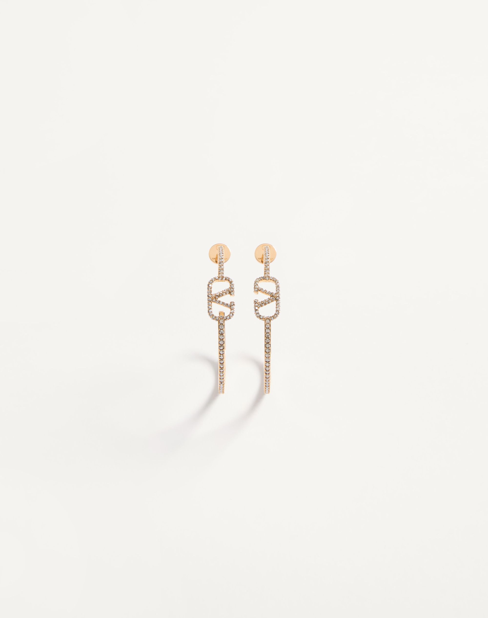 Vlogo Signature Metal And Swarovski® Crystal Earrings for