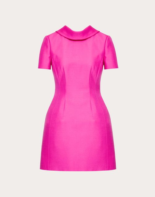 Valentino - Crepe Couture Short Dress With Bow Detail - Pink Pp - Woman - Woman Ready To Wear Sale