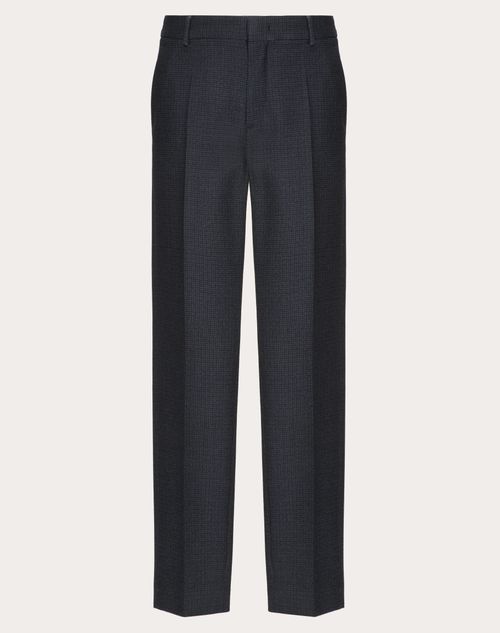 Valentino - Wool Pants - Navy/black - Man - Pants And Shorts
