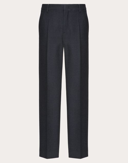 Valentino - Wool Pants - Navy/black - Man - Ready To Wear