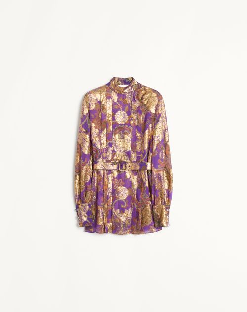 Valentino - Top In Fil Coupe' Lame' Cashmere Apres L'hiver - Multicolour - Woman - Shirts & Tops