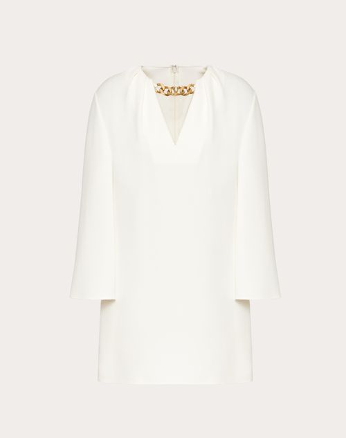 Valentino - Vlogo Chain Cady Couture Kaftan Dress - Ivory - Woman - Dresses