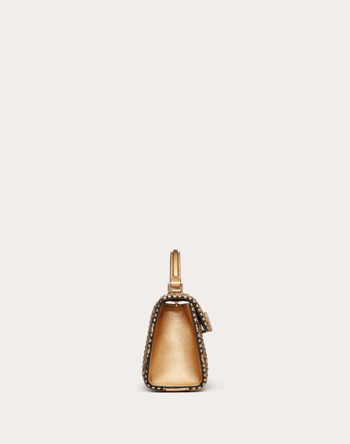 Valentino Garavani Embellished Vsling Top-Handle Bag - Gold - One Size