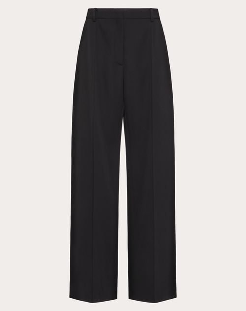 Valentino - Pantalón De Grisalla - Negro - Mujer - Pantalones Largos Y Cortos