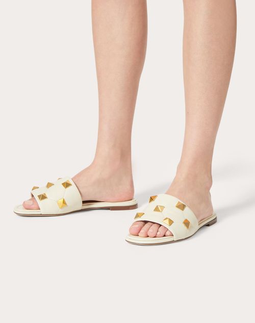 Quilted sandals online flat