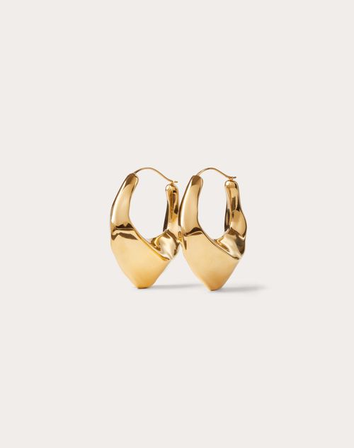 Valentino Garavani - Liquid Stud Metal Earrings - Gold - Woman - Jewellery