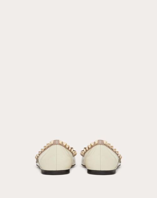 Valentino patent cheap rockstud flats