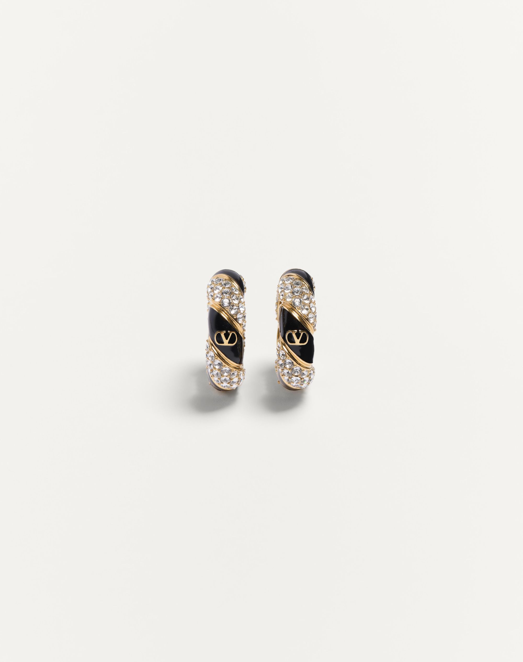 ピアス Valentino Garavani earrings Vlogo Signature Earrings In Metal And Swarovski® Crystals