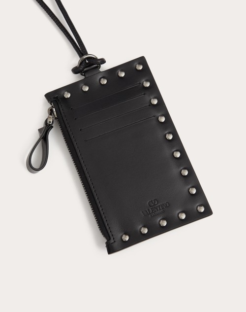 Ruthenio Studs Leather Card Case