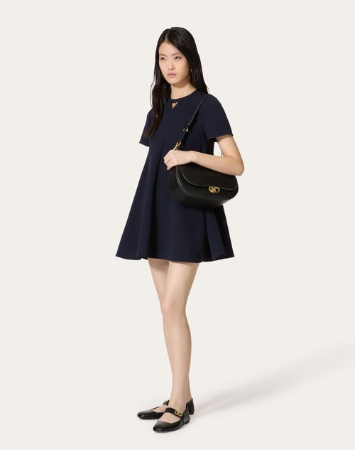 Valentino - Structured Couture Short Dress - Navy - Woman - New Shelf - W Pap W1 Mariniere