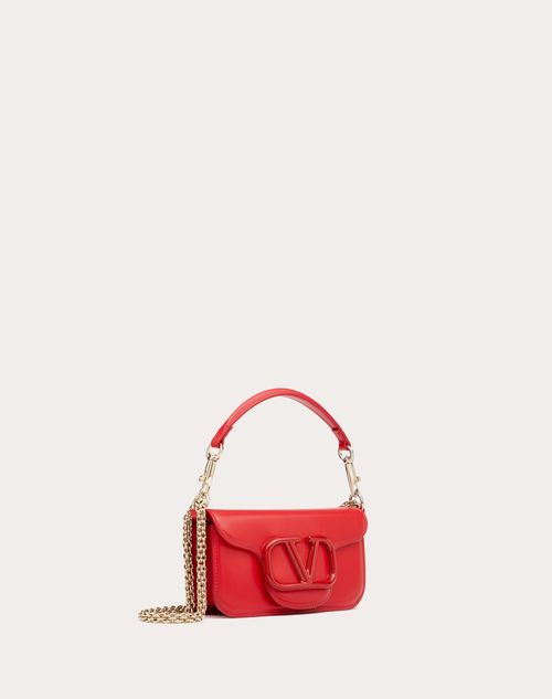 Valentino Garavani - Locò Calfskin Shoulder Bag - Rouge Pur - Woman - Mini Bags