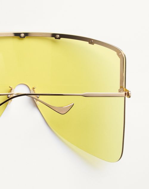Valentino - Metal Mask Eyewear - Gold/yellow - Unisex - Eyewear