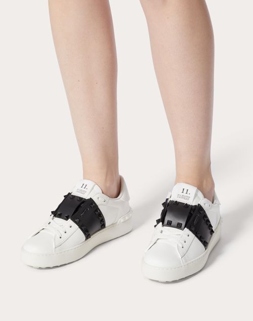 calfskin rockstud sneaker