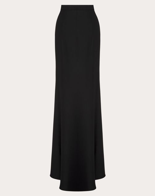 Valentino - Jupe Longue En Cady Couture - Noir - Femme - Jupes