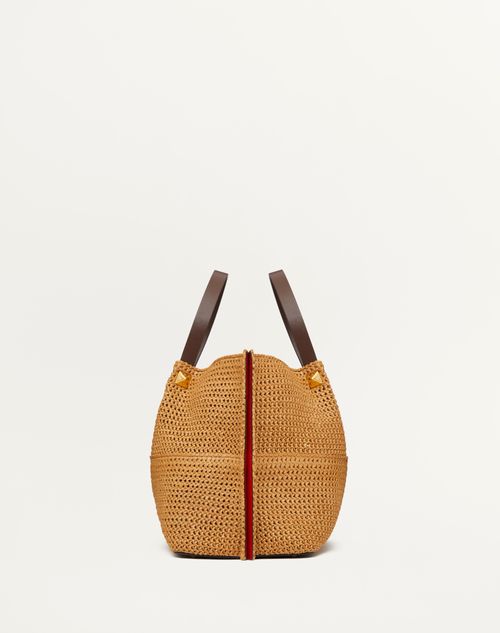 MITTELGROSSER SHOPPER AUS SYNTHETISCHEM RAFFIA