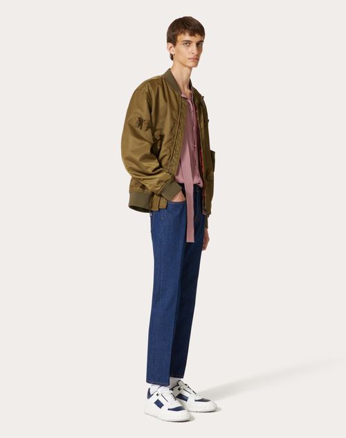 Valentino - Denim Trousers With Maison Valentino Tailoring Label - Denim - Man - Denim