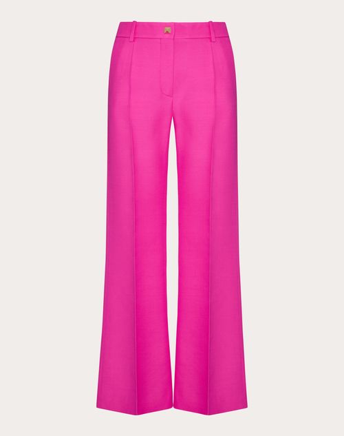 Valentino - Pantalón De Crepe Couture - Pink Pp - Mujer - Mujer