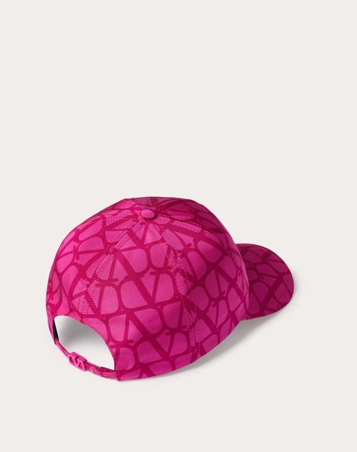 Valentino Garavani - Toile Iconographe Baseball Cap In Toile Iconographe Faille - Pink Pp - Woman - Woman View All