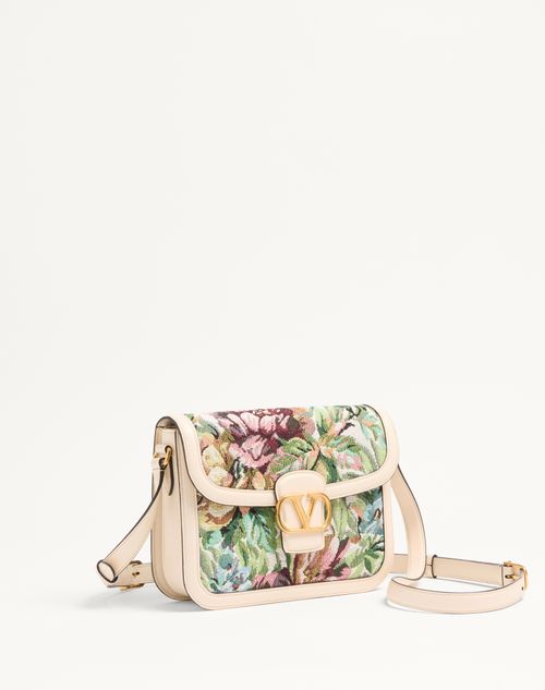 Valentino Garavani - Valentino Garavani 9to5 Shoulder Bag In Voyage Imaginaire Jacquard Fabric - Multicolour/butter - Woman - Shoulder Bags