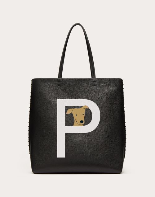 VALENTINO GARAVANI ROCKSTUD PET CUSTOMIZABLE TOTE BAG